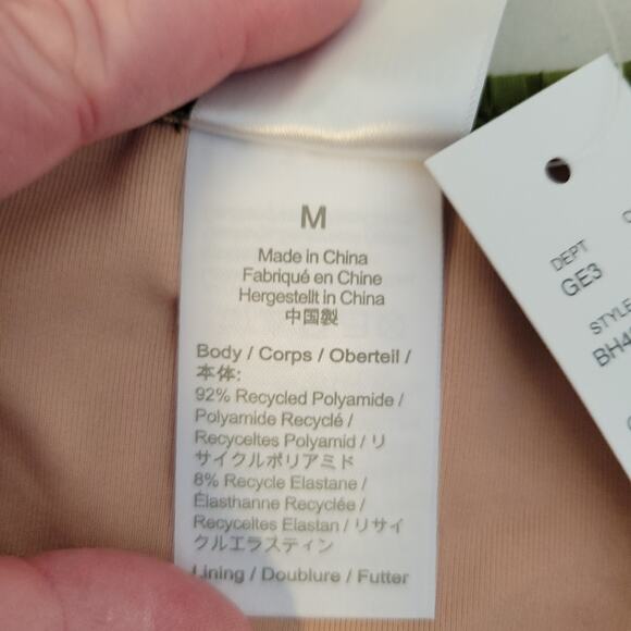 NWT J.Crew‎ Wide Rib Curved Waist Cheeky String Bikini Bottom  w/ Rings Size M - Picture 5 of 6